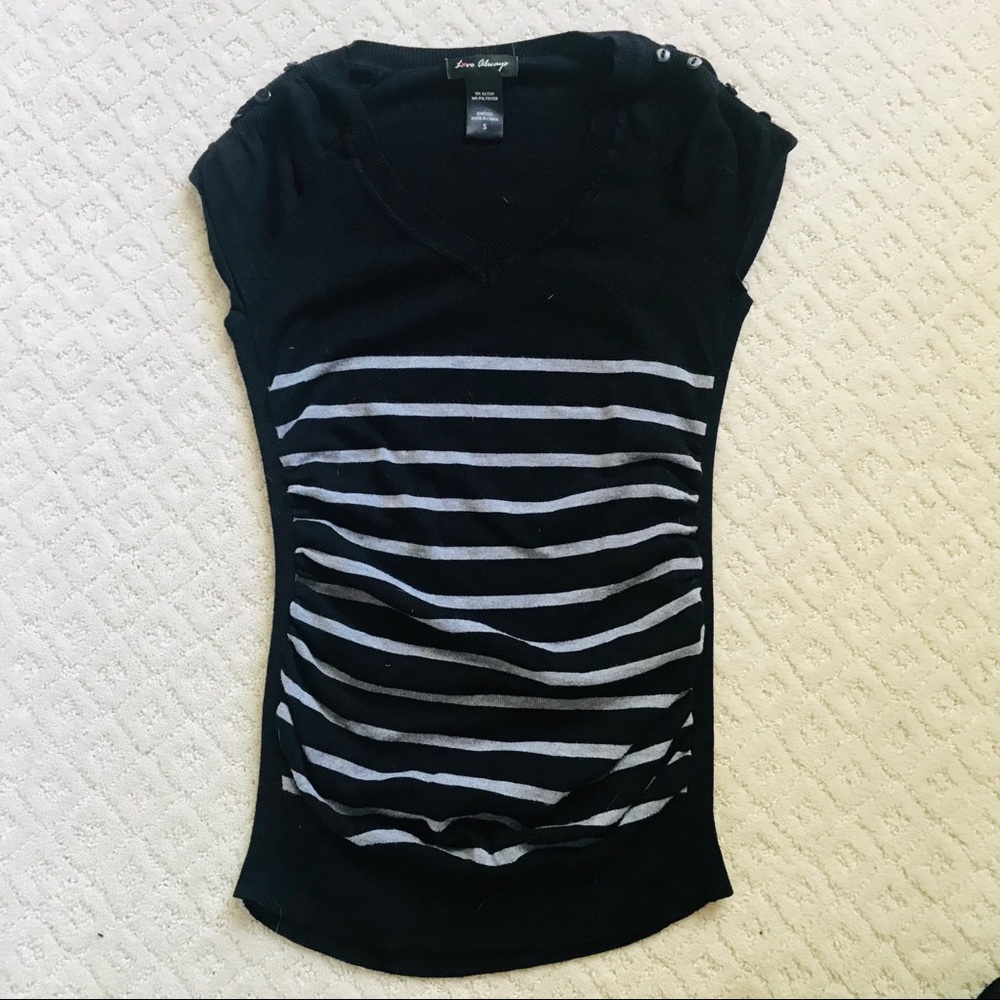 Love Always Striped Knit Tee